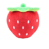 KUTKUT Cute Pet Dog Cat Strawberry Shape Squeak Sound Plush Dog Toys Funny Fleece Durability Chew Molar Toy Fit for All Pets - kutkutstyle